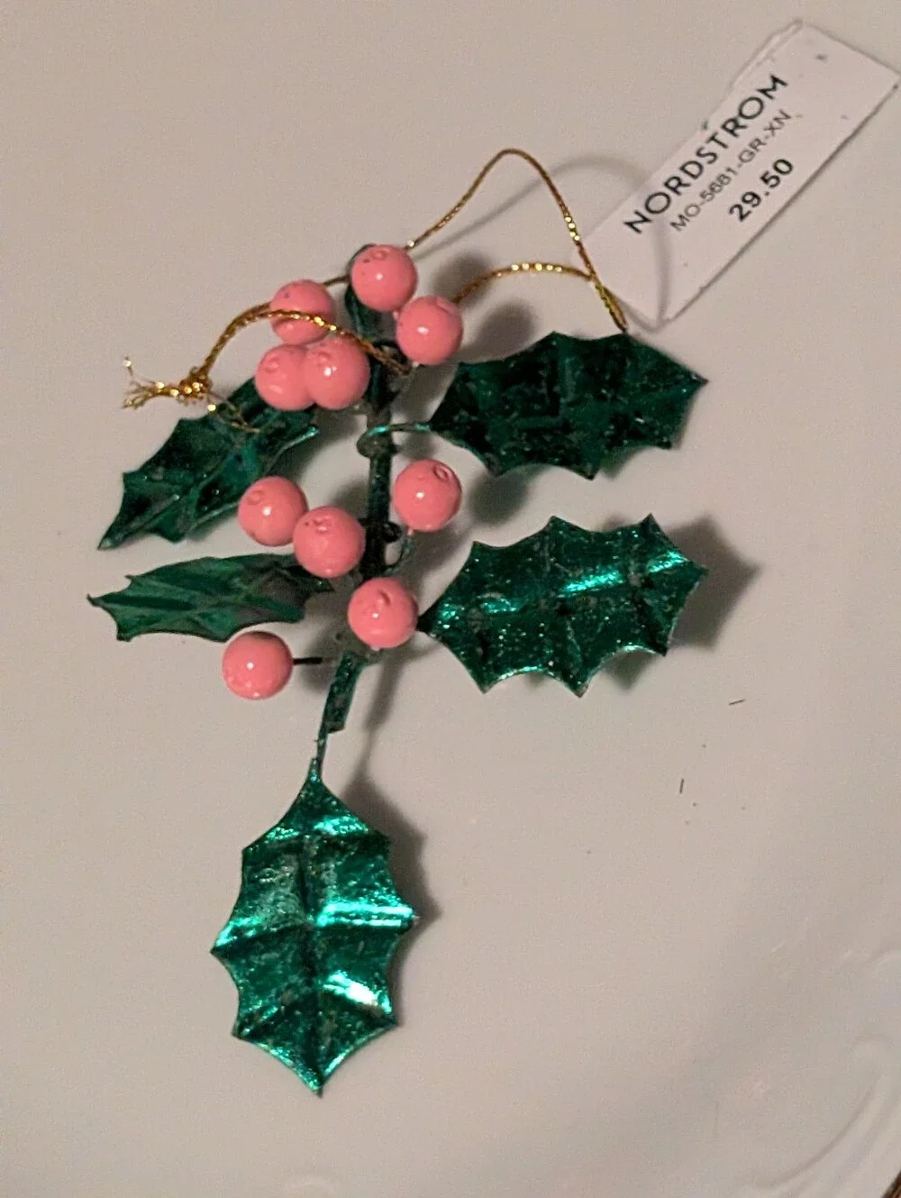 Cody Foster Retro Holly Berry Ornamen